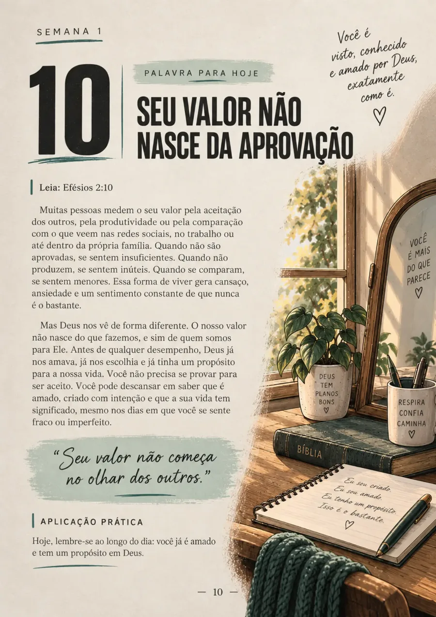 Semana 1 · Palavra para hoje